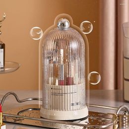 Storage Bottles 360 Rotating Makeup Brush Box Portable Cosmetic Brushes For Small Items Organiser