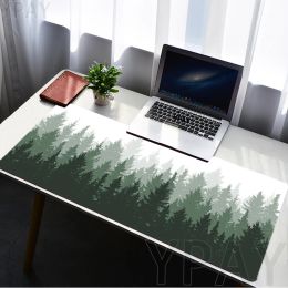 Deep forest firewatch Laptop Gamer Mousepad Gaming Mouse Pad Large rug Locking Edge Keyboard 70x30cm Desk Mat for CSGO LOL DOTA