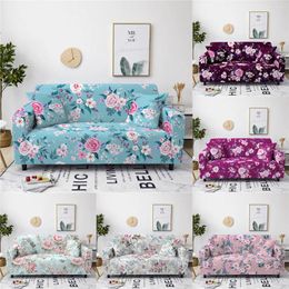 Chair Covers Flower Full Cover Floral Elastic Sofa Living Room Dust Proof Fabric Kids Girls Women Gift 1/2/3/4-Seater