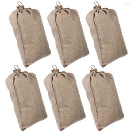 Storage Bags Gardening Grow With Drawstring Burlap Shopping Cart For Groceries Fabric Drawstrings