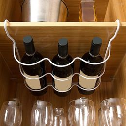 Hooks Beer Rack Iron Wine Fridge Organizer Maximize Space Refrigerator Water Bottle Storage Hanging Cupboar