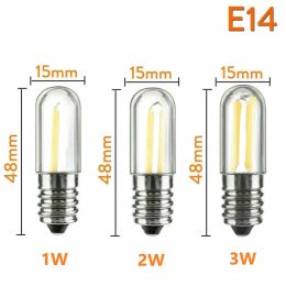 Mini LED Bulb E14 Dimmable Super Bright Fridge Freezer Filament Bulb Light 1W 2W 3W Energy Saving Refrigerator Hanging Mini Lamp