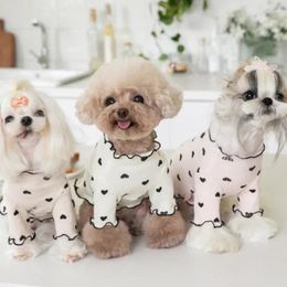 Dog Apparel Stripe Pet Dogs Clothes Summer Cotton T-shirt Breathable Puppy For Small Medium Clothng Vest Chihuahua Costume