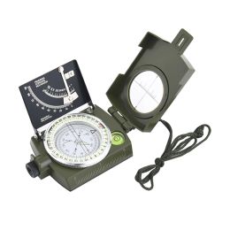 Compass Portable Military Compass Outdoor Survival Gear Multifunctional Digital Compass Army Green Camping Navigation Expedition Tool