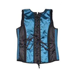 Aismz Steampunk Gothic Corset Men Shapers Slim Fit Tank Top Shapewear Chest Binders Waistcoat Vest Jacket corset Man Underwear