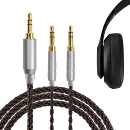 Accessories OKCSC ZT8 Dual 3.5mm Jack Headphone Replacement Cable 8 Core Braided Silver Plated Cable for Hifiman Sundara Ananda Headphones