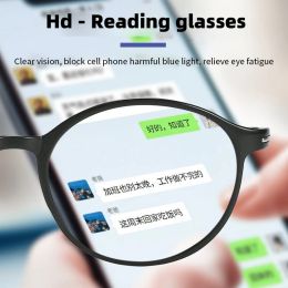 Square Round Frame Anti-blue Light Reading Glasses Ultralight Hyperopia Eyeglasses Diopter +1.0 +1.5+ 2.0 +2.5 +3.0 +3.5 +4.0