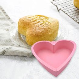 Baking Moulds High-quality Silicone Bakeware Heart Cake Mould Non-stick Shaped For Valentines Cheesecake