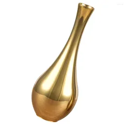 Vases Brass Vase Copper Small Multi-use Planter Bronze Flower Arrangement Table Centerpiece Decor