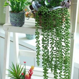 Decorative Flowers 1Pc Artificial Plant Lover Tears Fake Green Wall Hanging Christmas Garden Home Decoration Wedding Party Decor Accessories