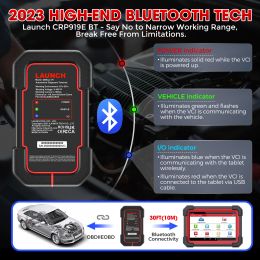 NEW LAUNCH X431 CRP919E BT OBD2 Scanner,Bidirectional Scan Tool,added CAN FD/DoIP,OE-Level All System Diagnostic,with BT adapter