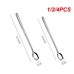 Spoons 1/2/4PCS Kitchen Tool Coffee Spoon Long Handled Portable Mixing 304 Stainless Steel Multifunctional Stirring