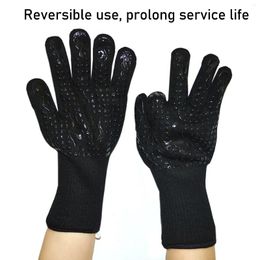 Tools Heat Resistant Cooking Gloves Non Slip Reversible Use Polyester Cotton Lining Oven Glove For Grilling Barbecue