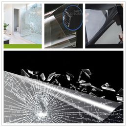 Window Stickers SUNICE Adhesive Safety Security Film Glass Protection Anti Shatter Protect Your Family 2mil/4mil/8mil/12mil Choice1.52 5m