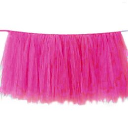 Table Skirt Tulle Tableware For Birthday Banquet Party Wedding Decor Baby Shower Home