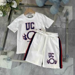 New baby tracksuits Summer kids designer clothes Size 90-150 CM Breathable and sweat absorbing boys t shirt and shorts 24Mar