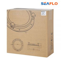 SEAFLO Round Portholes Plastic Hatches Port Lights Opening Window Black White 10 inch 26cm Marine Boat RV SFPP2-02 SFPP2-01