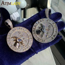 Necklaces 2022 Bling Iced Out Animal Goat Pendant For Boy Men Micro Pave 5A Cubic Zirconia CZ Fashion Necklace Hip Hop Rapper Jewellery Gift