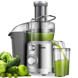 1300W GDOR Plus Juicer with Larger 3.2 Inch (approximately 8.1 Cm) Feed Chute, Titanium Reinforced Cutting Disc Centrifugal Juice Extractor, Copper Motor