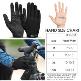 WEST BIKING Men's Cycling Gloves Full/Half Finger Breathable Touch Screen Bicycle Gloves Non-slip MTB Road Bike Sports Gloves