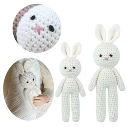 Crochet Rabbit Baby Cute Stuffed Animal Handmade Bunny Soothing Toy Newborn Sleep Aid Gift Photography Props