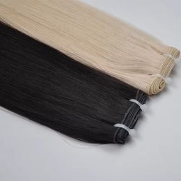 Weaves Russian Hair Cuticle Aligned Genius Weft New Handtied Weft Hair Extension 200grams more Colors for option