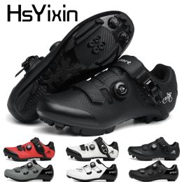 Footwear Hot Sale Mtb Shoes Cycling Speed Sneakers Men's Flat Road Cycling Boots Cycling Shoes Clip On Pedals Spd Mountain Bike Sneakers