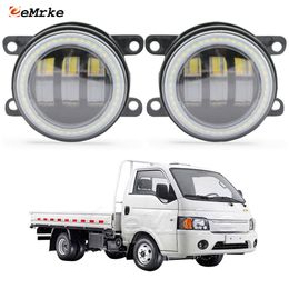 EEMRKE Led Fog Lights Assembly 30W/ 40W for JAC X X200 V260 N35 with Clear Lens Angel Eyes DRL Daytime Running Lights 12V PTF Car Accessories