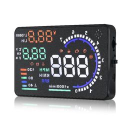 Universal OBD HUD Head Up Display Car Dashboard Reflector with 5.5 Inches Clear Screen Multifunctions and Alarms