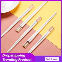 Chopsticks Household High Temperature Resistant 24cm Tableware Non-slip Environmental Friendly Not Easy To Mould Amber