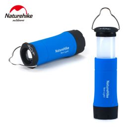 Tools Naturehike Ultra Bright Portable Multifunctiona Battery Zoomable Flashing Camping Lantern Outdoor Hand Lamp Tent Light Lamp LED