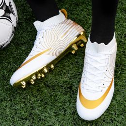 Children's Football Boots Breathable Turf Soccer Cleats Unisex Soccer Shoes for Kids Indoor Soccer Boots Training Sport Footwear