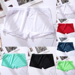 Ice Silk Undrwear Boxer Men's Panties Breathable Briefs Bulge Comfortable Comfy Shorts Soft Boxers Shorts and Underpants