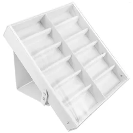 Decorative Plates Glasses Storage Box Display Shelf Sunglass Case Sunglasses Frame Holder Satin Organizer