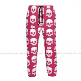 Men's Pants Men Sports Male Casual Loose Trousers Skulls And Crowns Pattern Sportpants