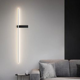 Minimalist Art Design Longer LED Wall Lights Bedroom Decorate Sconce Living Room Background Hotel Stairs Hallway Lamp Fixtures