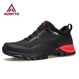 Boots Humtto Hiking Shoes for Men Mountain Trekking Outdoor Man Sneakers Breathable Climbing Camping Sports Designer Mens Shoes