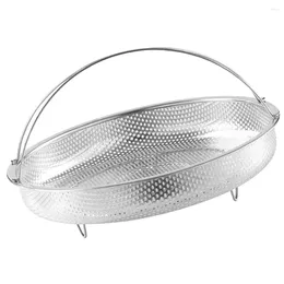 Double Boilers Stainless Steel Steamer Kitchen Supply Basket Insert For Pot Cooking Metal Food Reusable Steaming Rack