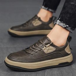 Casual Shoes Men's Fashion Luxury Sneakers 2024 Comfort Sports Flats Male Footwear Versatile Leather Outdoor Daily Oxford