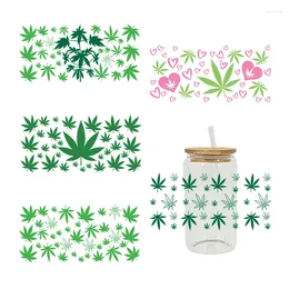 Window Stickers 3D UV DTF Transfers Sticker 16oz Cup Wraps Plant Printed For DIY Glass Ceramic Metal Leather Etc. D5112