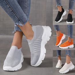 Casual Shoes Fashiona Spring And Summer Women Sports Thick Bottom Middle Heel Advantage Sneaker Women's Wedges For