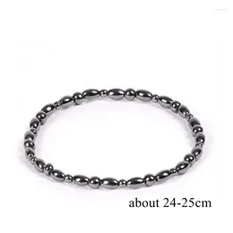 Anklets 50PCS/Bag High Quality Magnetic Black Natural Stone Health Lose Weight Fashion Girl Women Men Charm Jewellery Wholesale