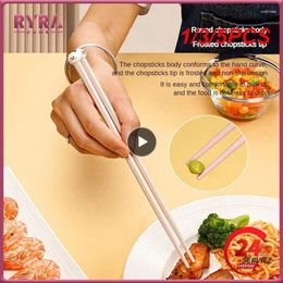 Chopsticks 1/3/5PCS Suitable For Home Use Alloy Easy To Clean Kitchen Utensils Household Solid Color Metal