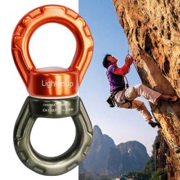 30KN Outdoor Safety Rope Swivel Connector Universal Ring Gimbal Ring Rotary Connector Rotational Hammock for Aerial Yoga