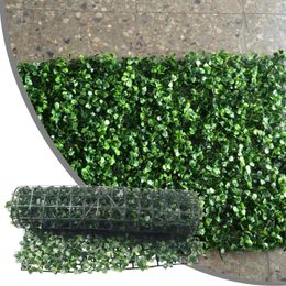 Decorative Flowers Artificial Plant Simulated Lawn Foliage Hedge Grass Mat Greenery Panels Fence For Home Wall Garden Decoration Non Fading