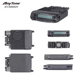 AnyTone AT-5888UV 50W 10KM Analog Dual Band Mobile Transceiver Truck Amateur Radio Repeater Compander Scramble Mobile Radio