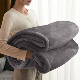 Large Faux Fur Warm Fleece Throw Soft Sofa Bed Mink Blanket Luxury Bed Blanket Anti-Static Fuzzy Soft Blanket Microfiber