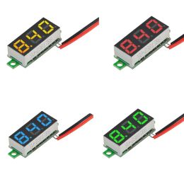 0.28 Inch DC LED Digital Voltmeter 0-100V Voltage Metre Auto Car Mobile Power Voltage Tester Detector 12V Red Green Blue Yellow