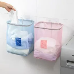 Laundry Bags Wall-Mounted Basket Dirty Clothes Storage Toy Bathroom Breathable Mesh Household Baskets