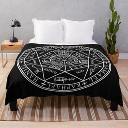 Blankets Seals Of The Seven Archangels Throw Blanket Sofas Flannel Comforter